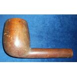 Collectables, a large vintage wooden shop advertising pipe (without stem) approx 30 cm long, bowl