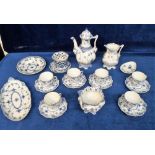 Collectables, a collection of Royal Copenhagen Blue Flower Full Lace and Half Lace china to