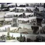 Postcards, Leicestershire, a collection of 45+ cards, mainly RP's inc. good street scenes, noted