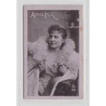 Cigarette card, Gallaher, Stage & Variety Celebrities, type card, Annie Irish (very slight mark to