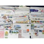 First Day Covers, a large collection of GB covers, mostly 1960/80's, the majority hand-addressed,