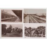 Postcards, Railway Stations, a collection of 10 RP's all London & South East area inc. Wandsworth