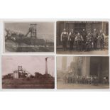 Postcards, 4 RP's, The Vivian Colliery, Six Bells, Abertillery (no 1388), Linton Colliery, Staffs