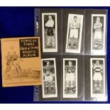 Trade cards, Football, Topical Times, Footballers Scottish, Ref HT97 2 , b/w, (set, 24 cards with