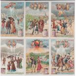 Trade cards, Liebig, three scarce Dutch Language issue sets, Grain S781, Types of Weather 2 S784 &