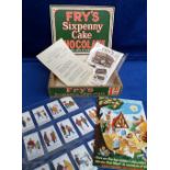 Trade cards, Fry's, Phil May Sketches (14/50, vg), sold with a vintage wooden Fry's Chocolate box, a