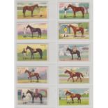 Cigarette cards, Wills (Australia), Horses of Today (mixed backs) (set, 50 cards) (1 poor, rest