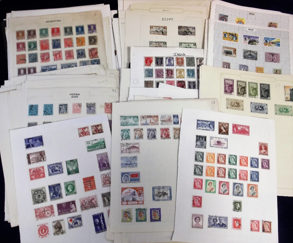 Stamps, a large quantity of stamps, mostly on album pages, late 1800's onwards, many different