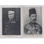 Trade cards, Anon, 'British Heroes of South Africa', two cabinet size b/w photographic cards, '