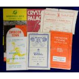 Football Programmes, Swindon Town collection. 8 mainly 1950s inc. Swindon v Colchester 50/51,