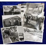 Railway photographs, a collection of approx 100 photos, mostly b/w, various sizes, the majority