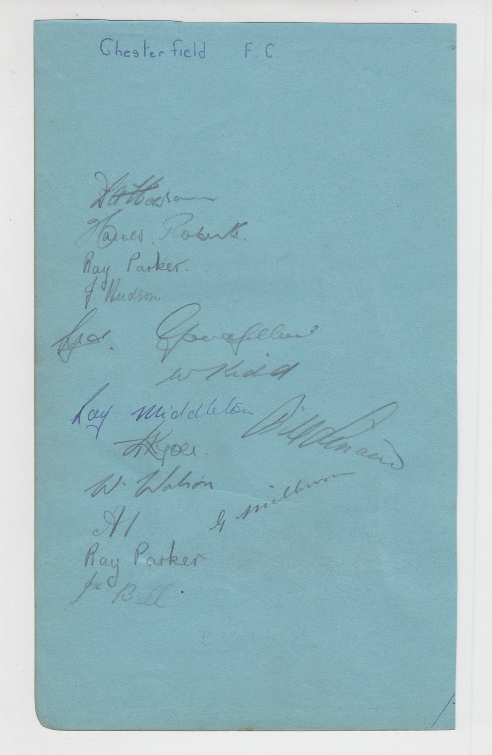 Football autographs, selection of signatures on extracted album pages, mostly 1946/7 and 1947/8, - Image 2 of 3