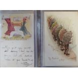 Postcards, an album containing 100+ artist-drawn cards inc. Cynicus, Dinah, Tempest, Brett,