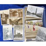 Postcards, Foreign, selection of approx 720 cards inc. views, buildings, towns, villages etc,