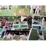 Cricket press photographs, a collection of approx 85 colour photographs, Test & County match action,