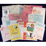Football programmes, selection of late 1940's issues, mainly non-league inc. Weymouth v Guildford