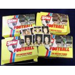 Trade cards, Daily Star, Football, 4 counter display boxes containing 100's of loose cards (boxes