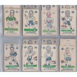 Trade cards, Football, S & B Products, Torry Gillick's Internationals (63/64) , (all with blue