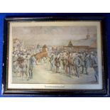 Horse Racing, a chromolithograph print published by Vanity Fair on 6th Dec 1887 entitled '