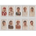 Cigarette cards, Wills, Cricketers 1901 (set, 50 cards), mixed with & without vignettes (fair) (50)