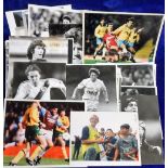 Football Press photographs, a collection of approx 80, colour and b/w photo's, mostly 1980's, 8" x