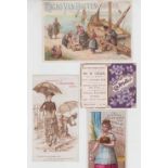 Trade cards, an album containing a good collection of advertising cards, UK and Foreign issues