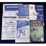 Football Programmes, Small collection of Division 3 (South) programmes, early 1950s, Colchester v