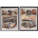 Cigarette cards, Wills, Industries of Britain, 'P' size, (set, 12 cards) (gd)