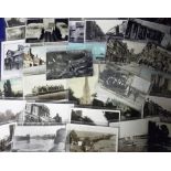 Postcards, Lincolnshire, a collection of 34 cards inc. 22 RP's, various locations, inc. workmen at