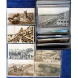 Postcards, Piers, Sussex, Hastings, a collection of approx 200 cards, RP's and printed, all