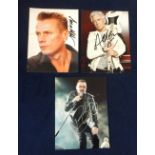 Music Autographs, U2, 4 colour photographs, each one bearing original signature, Bono, Adam Clayton,