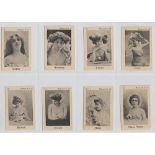 Cigarette cards, South America, Anon , Actresses, 'M' size (49/50, missing no 50) (mostly gd)