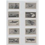 Trade Cards, Robertson & Woodcock, British Aircraft series (set of 50 cards) (gd/vg)