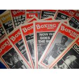Boxing magazines, approx 75 copies of Boxing News dating from the late 1970s to the early 1980s (