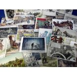 Postcards, Military selection of 29 cards with interesting designs, mainly WW1, German & Allies inc.