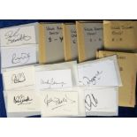 Football Autographs, Aston Villa, collection of approx. 120 individual signatures all signed to