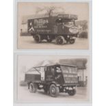 Postcards, Lancashire, 2 Delivery Lorry RP's, one for Phillip's Rubber Soles and Heels, the other