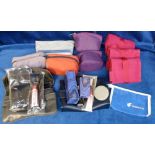 Aviation, 17 airline In Flight Amenity bags, mostly complete with contents. Various Airlines but