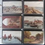Postcards, A.R. Quinton, a detailed and comprehensive collection of approx 270 cards U.K. artist
