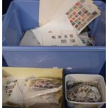 Stamps, a vast accumulation of world wide stamps mounted on album pages, loose, in glassines etc,