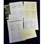 Rugby Union Autographs, 7 fold-out cards from the first ever 7's World Cup Tournament held in