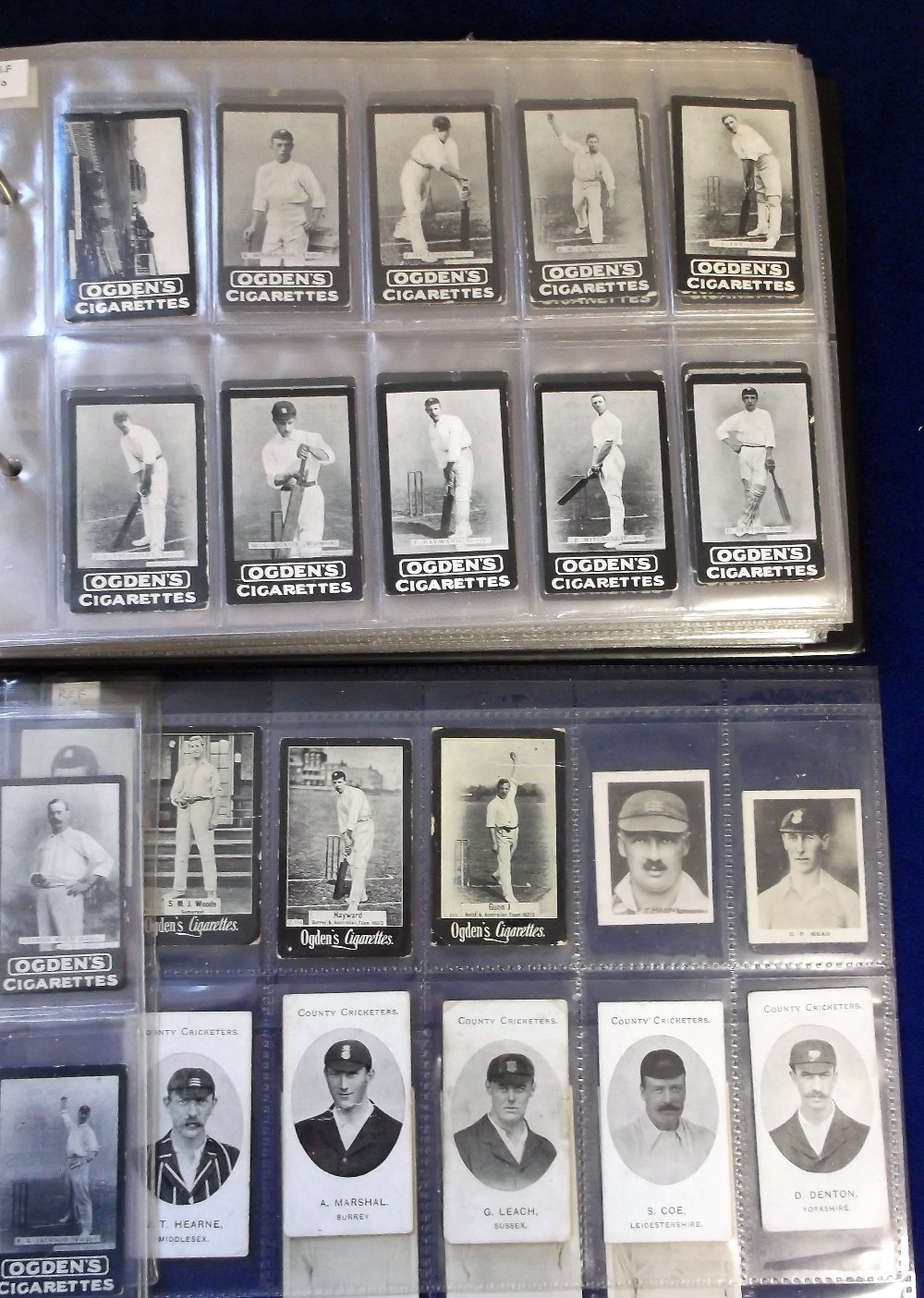 Cigarette & trade cards, Cricket, an album containing 300+ cards, mixture of original & reproduction
