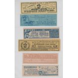 Tobacco issues, USA, 7 paper album exchange tickets, five Allen & Ginter issues with reference to