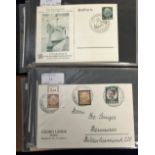 Postal History / Covers, Germany, two albums containing a collection Third Reich covers & postal