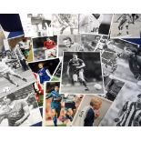 Football press photographs, a collection of approx 80 photographs, various sizes, mostly 1980's/90's