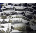 Postcards, Nottinghamshire, topographical selection of 57 cards inc. 48 RP's, noted Fire at