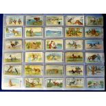 Cigarette cards etc, three large modern albums, 25 cards per page, containing a collection of cards,