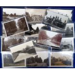 Postcards, Berkshire, a good collection of 16 cards of Burghfield inc. 11 RP's of the village,