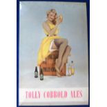 Advertising / Breweriana, Tolly Cobbold Ales, colour photographic, self-standing showcard, 9.5" x