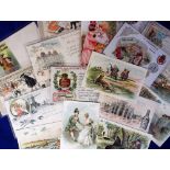 Postcards, Advertising, a mix of 17 Continental Advertising cards inc. 'Gala Peter' Chocolat (3),